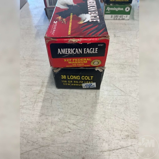 50 ROUNDS 38 LC AND 50 ROUNDS OF 327 MAGNUM