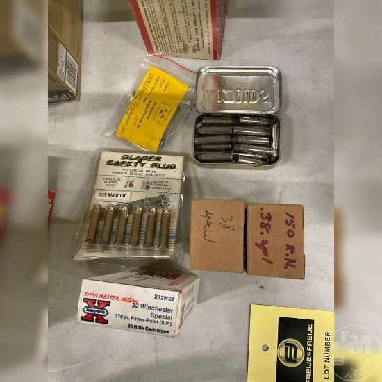 MISC AMMO 32 SPC, 38 SPC, 357MAG