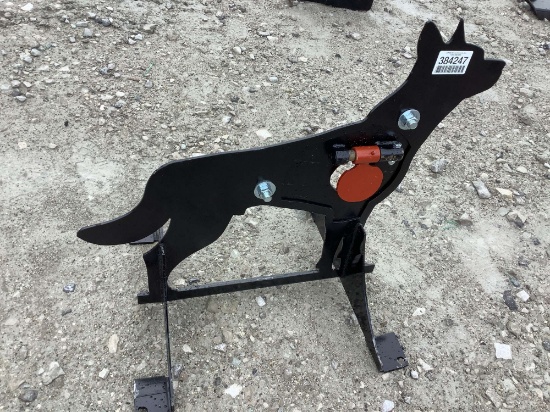 3/8" AR500 COYOTE SHOOTING TARGET W/ HEART FLAPPER