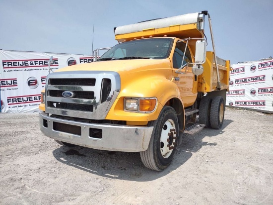 2005 FORD F-650 CL SINGLE AXLE DUMP TRUCK VIN: 3FRWF65S75V186269