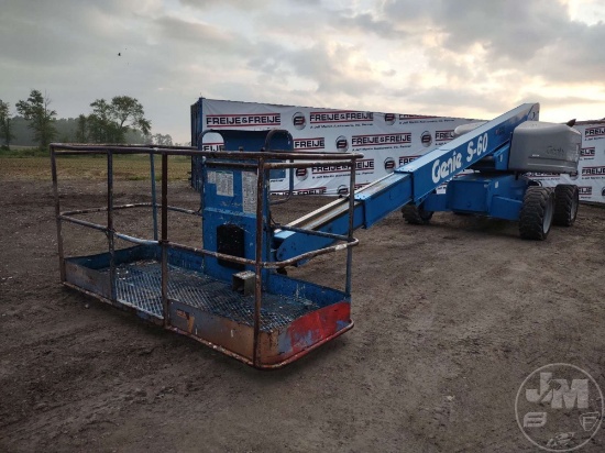 2005 GENIE S-60 4X4 TELESCOPIC BOOM LIFT SN: S6005-10817