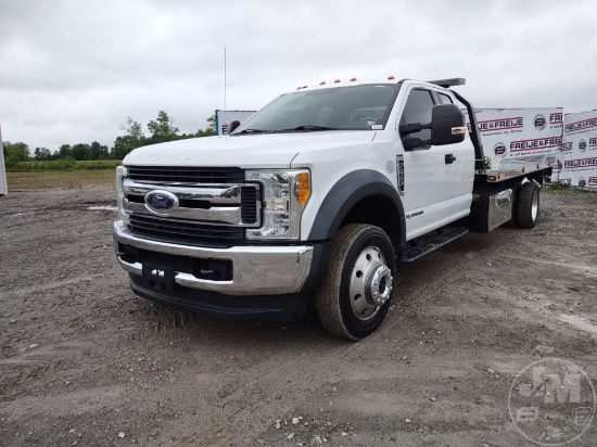 2017 FORD F-550 SINGLE AXLE ROLLBACK TRUCK VIN: 1FD0X5HT8HEC49244