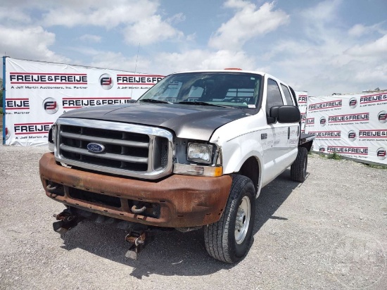 2004 FORD F-350 DOUBLE CAB 4X4 PICKUP VIN: 1FTSW31L04ED09753