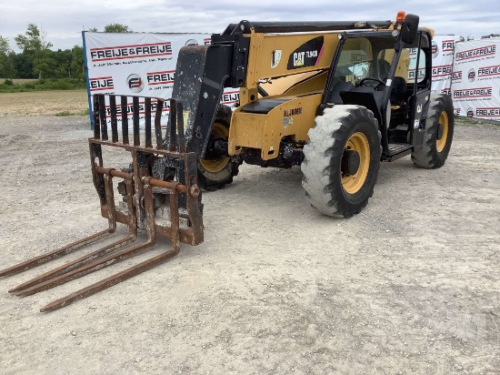 2018 CATERPILLAR TL943D 7000 LB TELESCOPIC FORKLIFT SN: MLJ00618