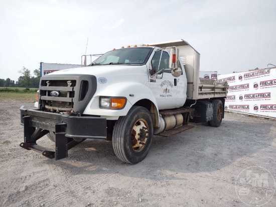 2015 FORD F-750 SINGLE AXLE DUMP TRUCK VIN: 3FRNX7FK2FV688993