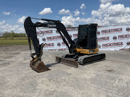 2016 DEERE 50G MINI EXCAVATOR SN: 1FF050GXHGH284431