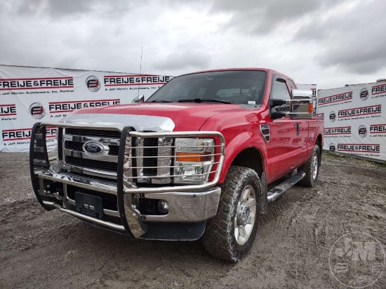 2009 FORD F-250 XLT EXTENDED CAB 4X4 PICKUP VIN: 1FTSX21R99EA89693