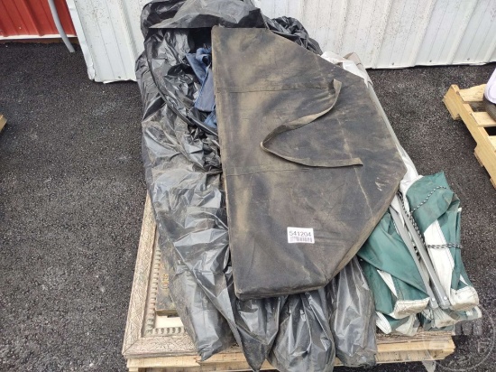 PALLET OF CANOPY OUT DOOR CHAIRS POKER TABLE