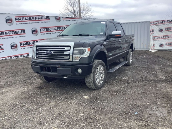 2013 Ford F-150 Platinum Double Cab 4x4 Pickup Vin: 1ftfw1et1dfb28462