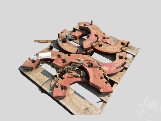 8 PCS INTERNATIONAL HARVESTER SPLIT REAR WHEEL WEIGHTS.