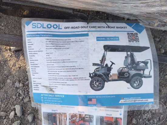 UNUSED 2026 SDLOOL SL-GC22S SN: K-YYGEF22S2606111 4-SEATER GOLF CART