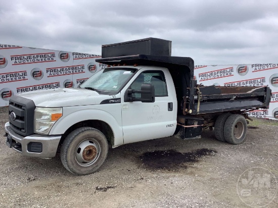 2014 FORD F-350 SINGLE AXLE DUMP TRUCK VIN: 1FDRF3G62EEB29543