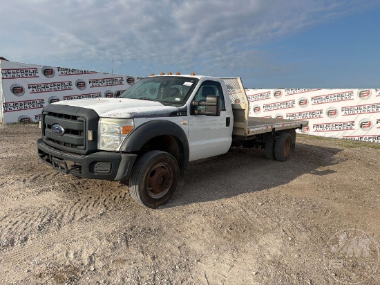 2015 Ford F-550 Regular Cab Flatbed Truck Vin: 1fduf5ht7feb71878