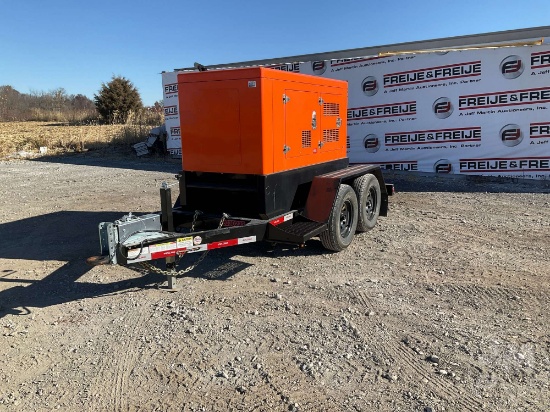 2016 Hipower Felling Trailers 40 Kw Portable Generator Sn: X16e221097