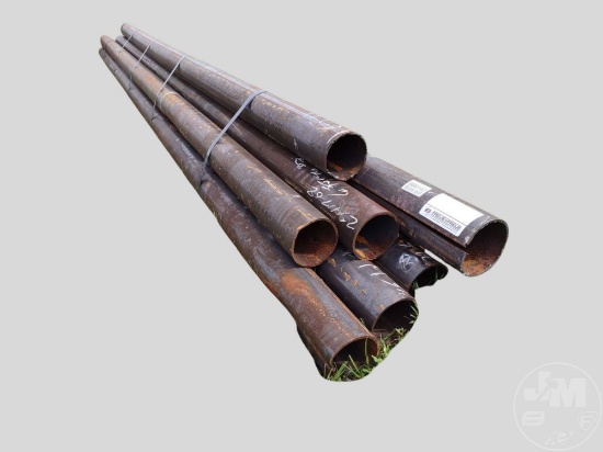 9 PIECES HOT ROLLED 6.625" OD X .250" PIPE 18.5