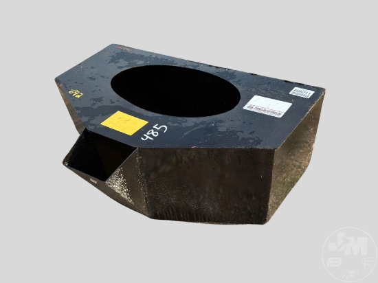 HEAVY DUTY STEEL MINI SKID STEER CONCRETE BUCKET ATTACHMENT.