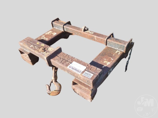 HEAVY-DUTY FORK MOUNTED LIFT HOOK ATTACHMENTS.