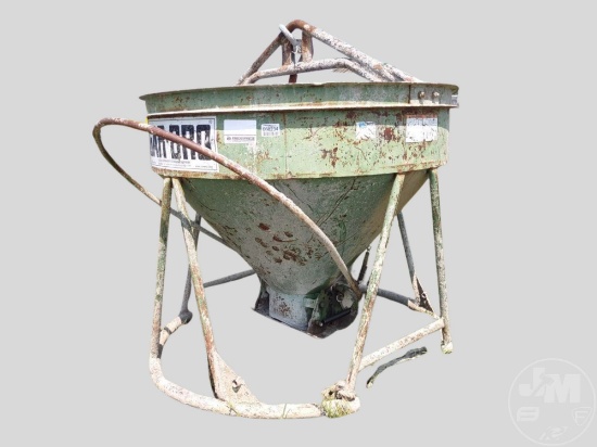 GRA-BRO 454-R LIGHTWEIGHT ROUND-GATE CONCRETE BUCKET.