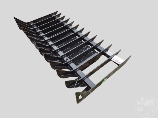 Unused Skid Steer Root Rake 70 Inch