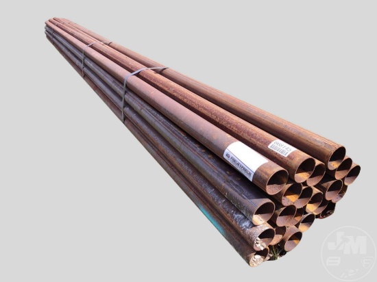 25 PIECES HOT ROLLED 3.5" OD X 11 GA PIPE