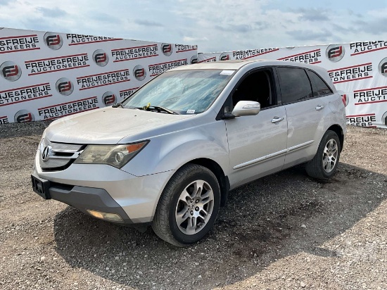 2008 Acura Mdx Vin: 2hnyd28278h544862 Awd