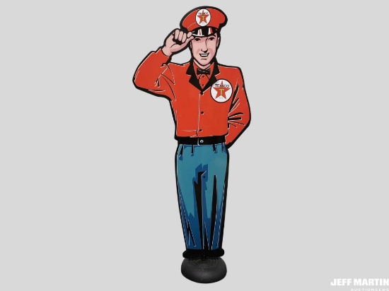 TEXACO GAS STATION ATTENDANT, 23" X 49"