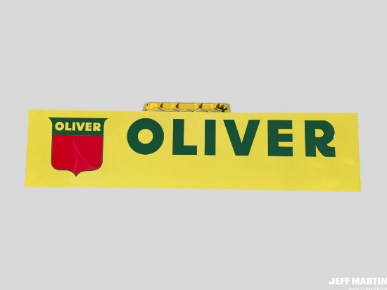OLIVER TIN SIGN, 95" X 23"
