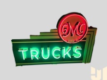 52 X 32" GMC TRUCKS, SINGLE SIDED NEON