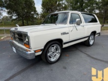 1987 DODGE RAMCHARGER SUV VIN: 3B4GD12T8HM714870