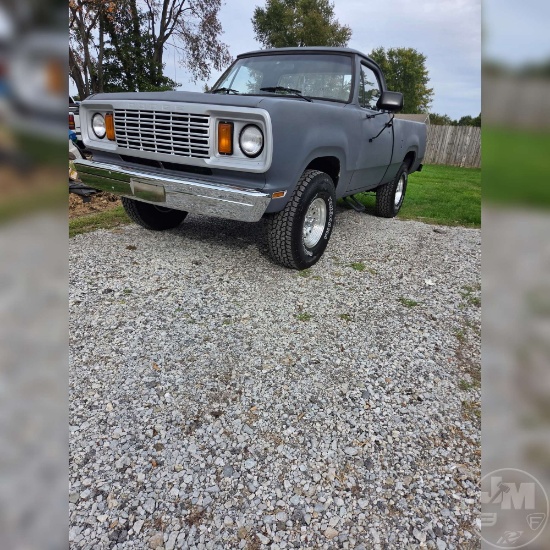 1977 DODGE POWER WAGON 4X4 D100 PICKUP VIN: W148F7S142888