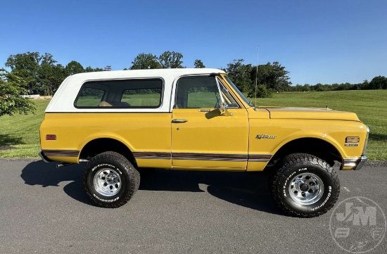 1972 CHEVROLET BLAZER 4X4 REMOVEABLE HARD TOP VIN: CKE182F156570