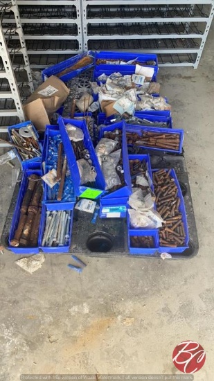 Assorted Lot Of Large Bolts & Nuts (Per Pallet)