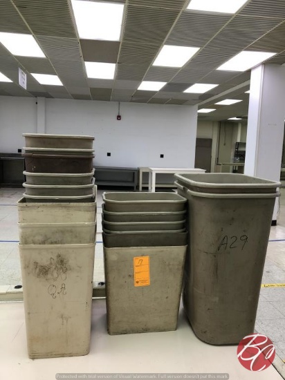Assorted Lot Of Waste Baskets
