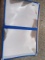 Risch Menu Covers 11 x 14 Royal Blue Double Stich