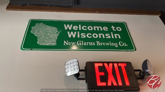 Welcome To Wisconsin New Glarus Tin