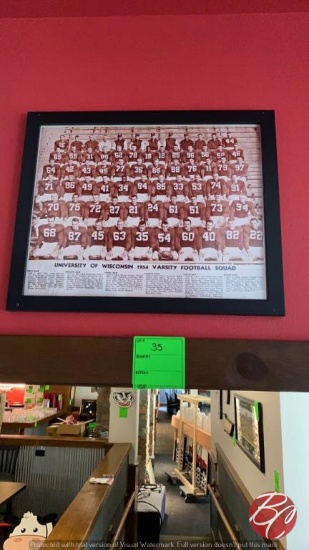 1954 Wisconsin Varsity Football Squad Picture