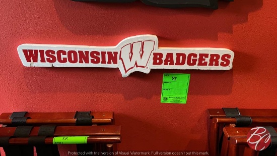 Wisconsin "W" Badgers Decor (See Picture)