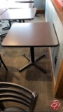 Wood (Black) Tables W/ Heavy Duty Bases 30