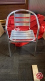 BFM Chrome Outside Patio Bucket Chairs