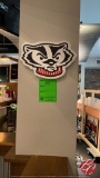 Wisconsin Badger Bucky Face Decor