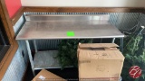 Stainless Steel Table W/ Backsplash 60