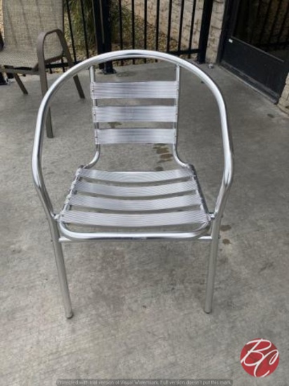 Chrome Outside Patio Chairs