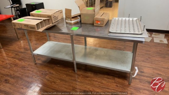 Green World TSW-3084E Stainless Table 84x30x34