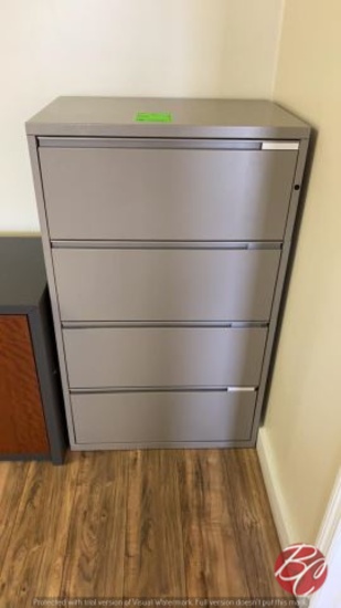 Metal 4-Drawer Lateral Filing Cabinet
