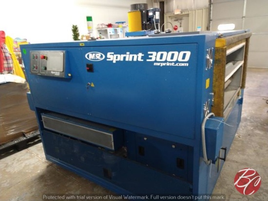 M&R Sprint 3000 Gas Screen Printing Conveyor Dryer