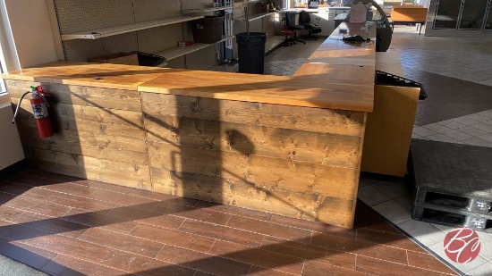 Solid Wood Counter 53"x25"x36" & 65"x25"36"