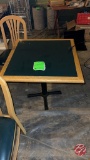 Wood Square Pub Tables W/ (3) Chair 30