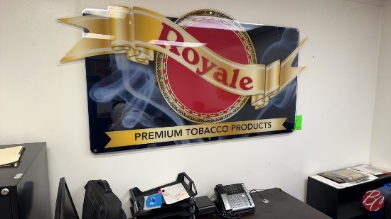 Royale Premium Tobacco Products Sign 63" x 34"