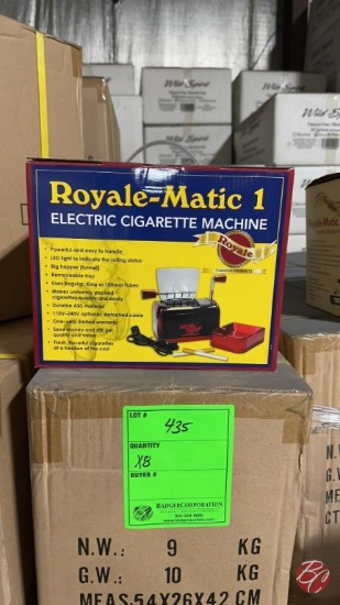 Royale Electric Cigarette Machines (6 Per Box,NEW)