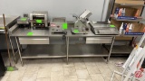 John Boos Custom Stainless Table W/ Backsplash 96